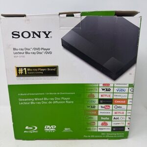 Sony BDP-S1700 Wired Streaming Blu-ray Disc DVD Player Black with Remote